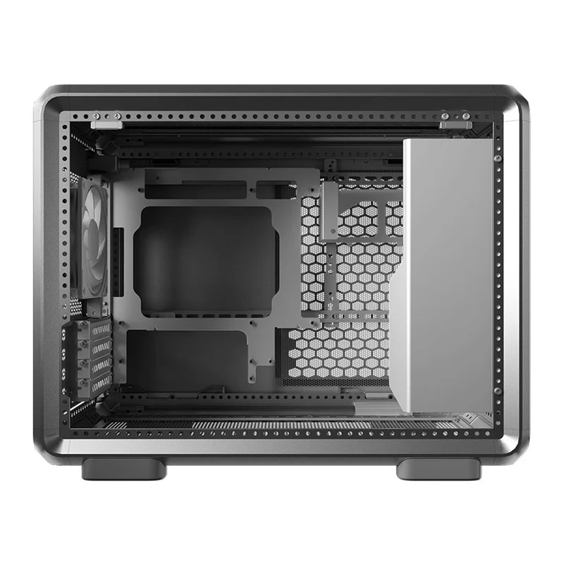Cooler Master MasterFrame 400 Mesh Mid-Tower Premium Open-Frame Micro-ATX Case (Black, Silver)