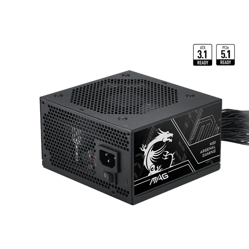 MSI MAG A750BN PCIE 5.0 III 750W 80+ Bronze Power Supply
