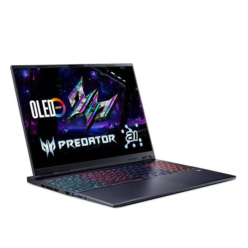 Acer Predator Helios Neo Slim 16 AI PHN16S-71-57XQ Gaming Laptop (Abyssal Black) | 16" WQXGA (2560x1600) OLED 240Hz | Core Ultra 5 235HX | 16GB RAM | 512GB SSD | RTX 5050 |Win11 Home|MS Office Home 2024+MS 365 Basic+Predator Backpack+Predator Gaming Chair