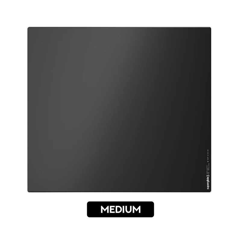 Pulsar Superglide 3 Premium Glass Mousepad (Black) (M, L, XL, XLE) (SGPMB3S, SGPLB3S, SGPXLB3S, SGPXLEB3S)