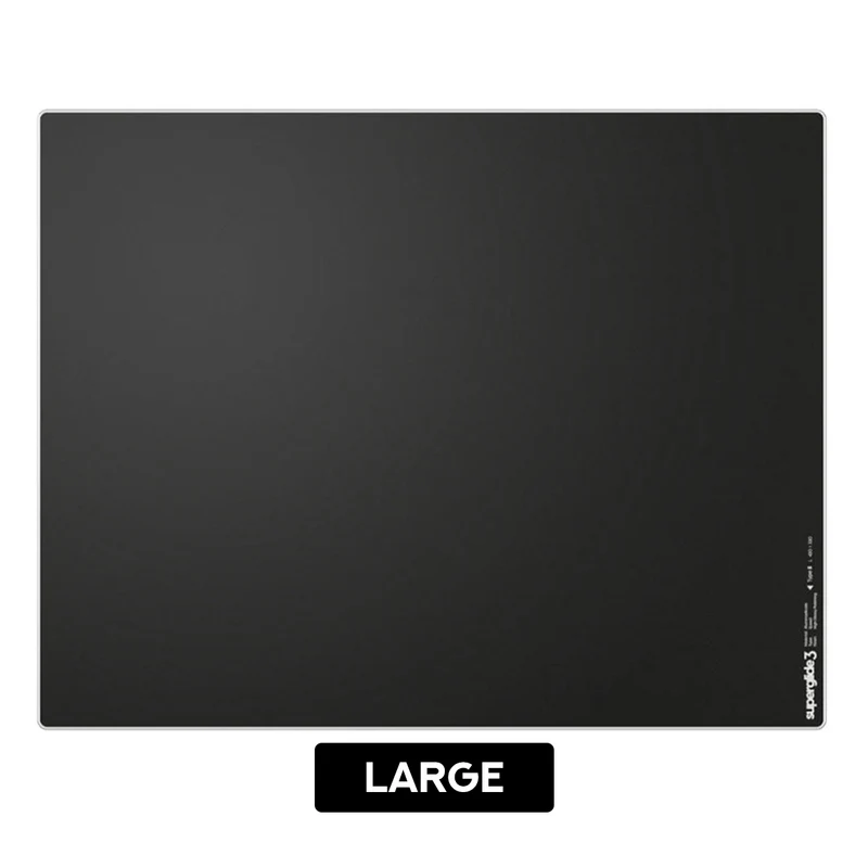 Pulsar Superglide 3 Premium Glass Mousepad (Black) (M, L, XL, XLE) (SGPMB3S, SGPLB3S, SGPXLB3S, SGPXLEB3S)