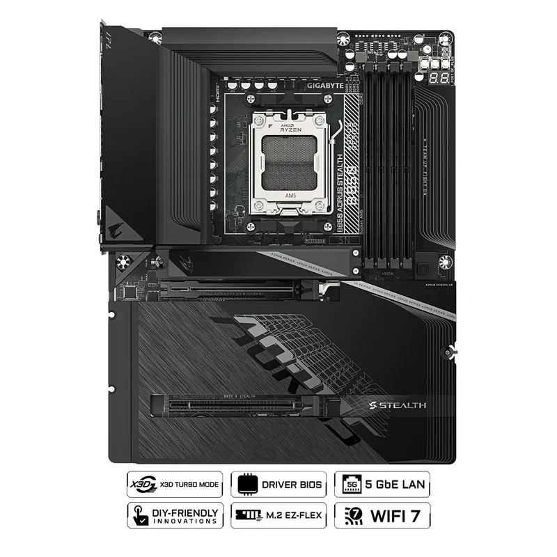 Gigabyte B850 Aorus Stealth DDR5 Gaming Motherboard