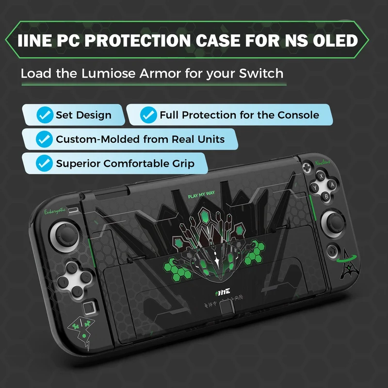 IINE PC Protective Case Set for Nintendo Switch OLED (Jormungandr) (L1240)