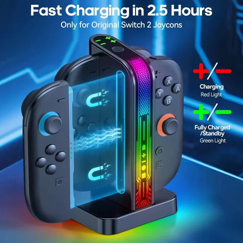 OIVO SW2 Controller Charging Dock for Nintendo Switch 2 (Black) (VG-SW207)