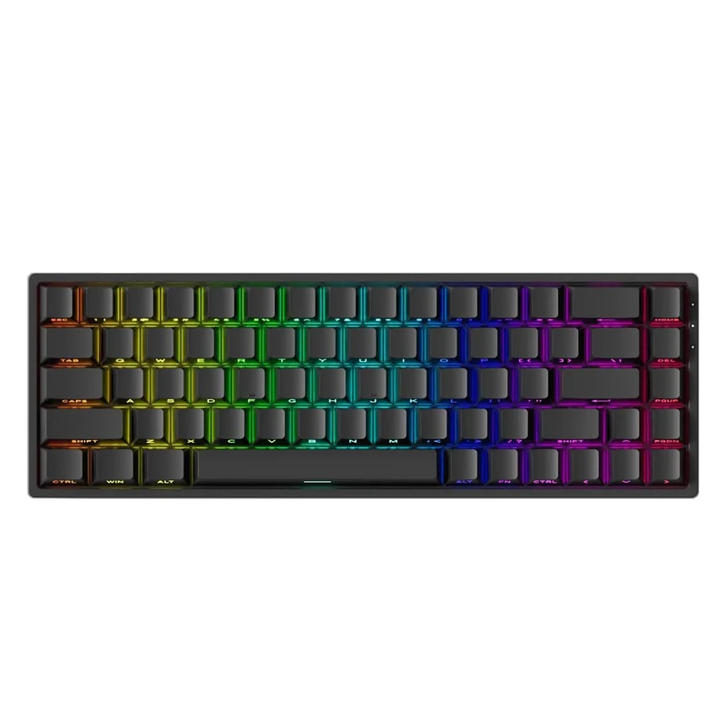 MonsGeek FUN68 HE Black Transparent Tri-Mode RGB Mechanical Keyboard (Flash Magnetic Switch) (103-FN68A-003)