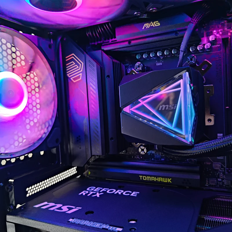 Ultra MSI Velox Black Desktop Gaming PC | AMD Ryzen 9 9900X | 64GB RAM | 1TB SSD | RTX 5080 | Windows 11 Pro