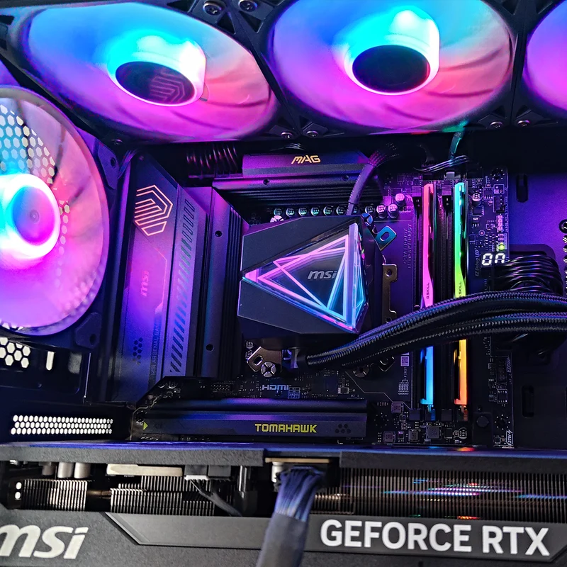 Ultra MSI Velox Black Desktop Gaming PC | AMD Ryzen 9 9900X | 64GB RAM | 1TB SSD | RTX 5080 | Windows 11 Pro