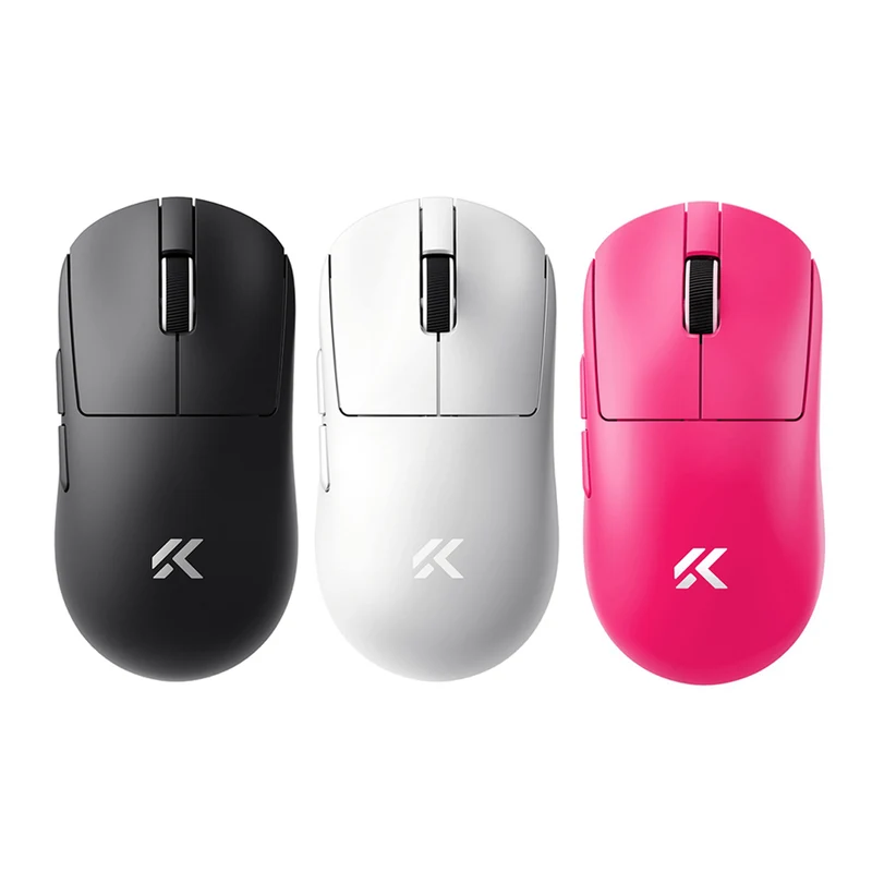 MCHOSE A7 V2 Pro Tri-Mode Lightweight All-round Gaming Mouse (Black, White, Red Rose)