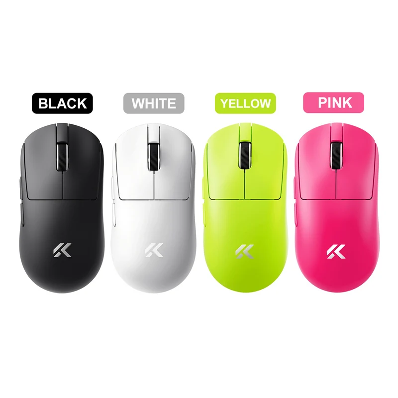 MCHOSE A7 V2 Ultra Tri-Mode Lightweight All-round Gaming Mouse (Black, Pink, White, Yellow)