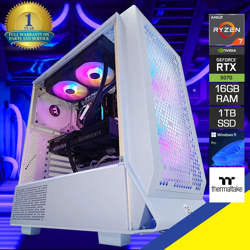 Sophos Ceres 330 Blue Desktop Gaming PC | AMD Ryzen 7 9700X | 16GB RAM | 1TB SSD | RTX 5070 OC | Windows 11 Pro