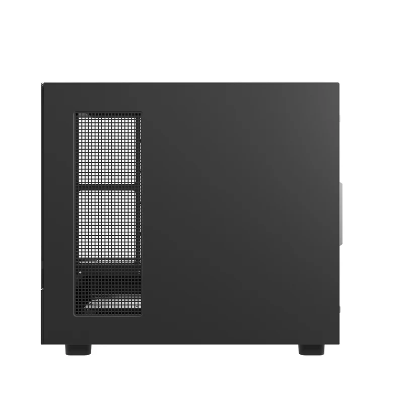 DarkFlash DS950MV M-ATX Glass PC Case with 6" IPS Customizable Display (Black, White)