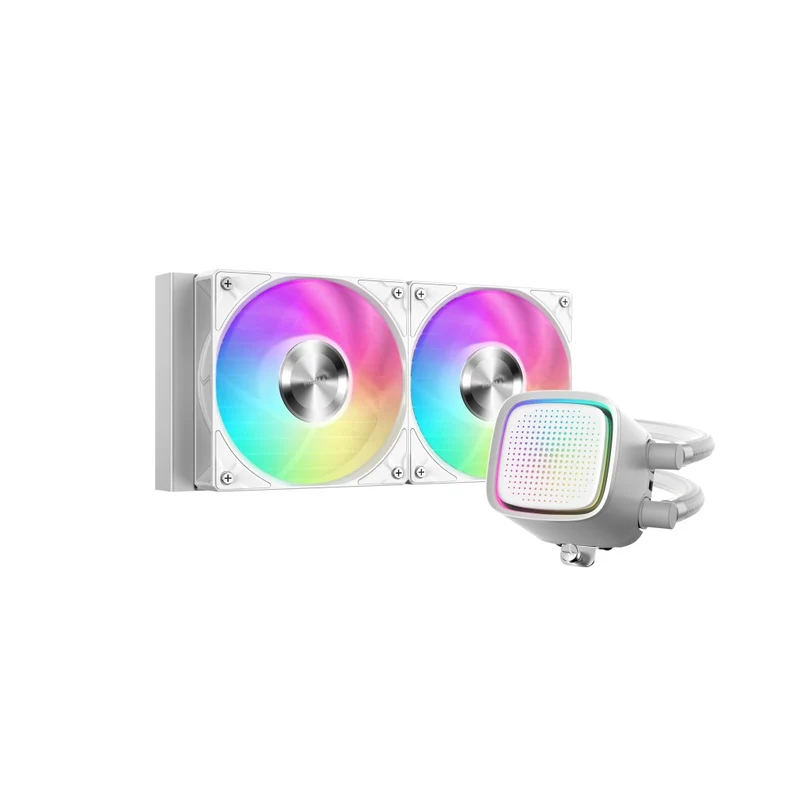 Sama L50 240mm AIO ARGB Liquid CPU Cooler with Dot-Matrix Infinity Mirror Effect (Black, White) (L50-BKWAYX02-G, L50-WHWAYX02-G)