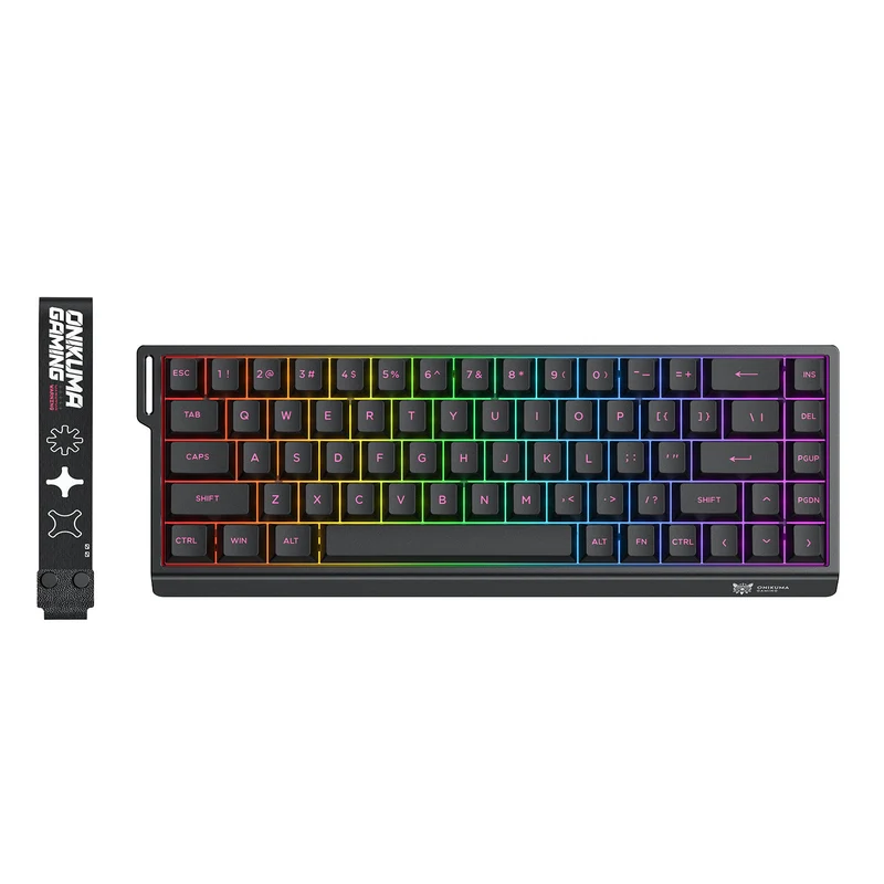 Onikuma MT603 Tri-Mode RGB 68 Keys Mechanical Keyboard (Black)