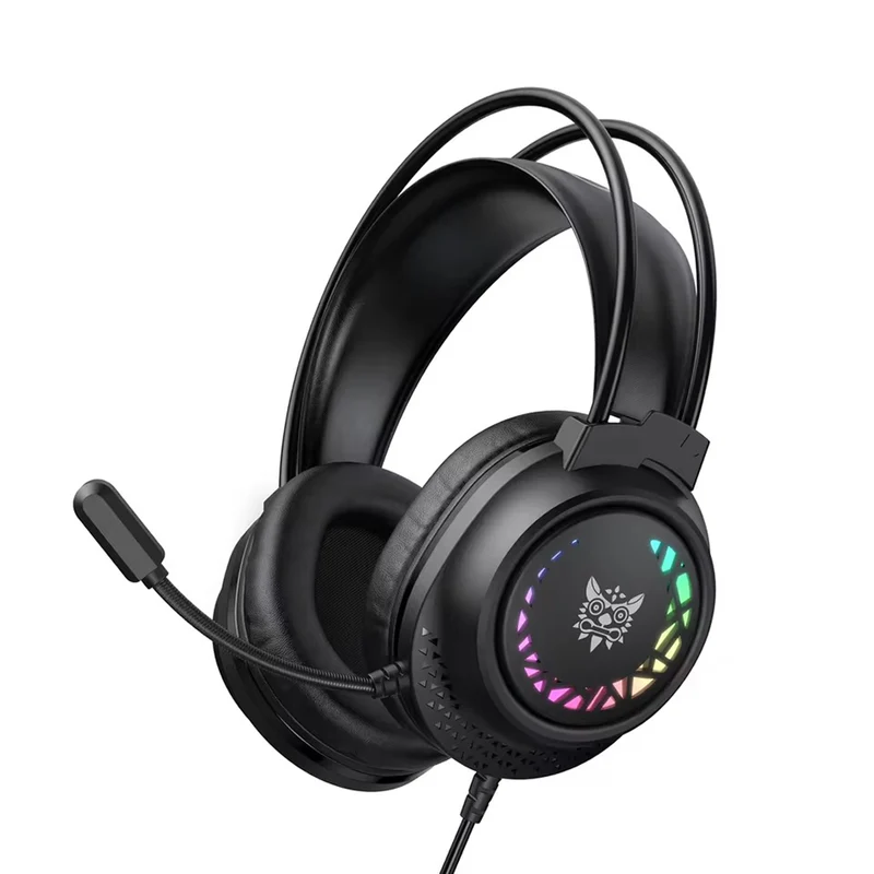Onikuma X92 RGB Gaming Headphone with Noise-Cancelling Microphone (Black)