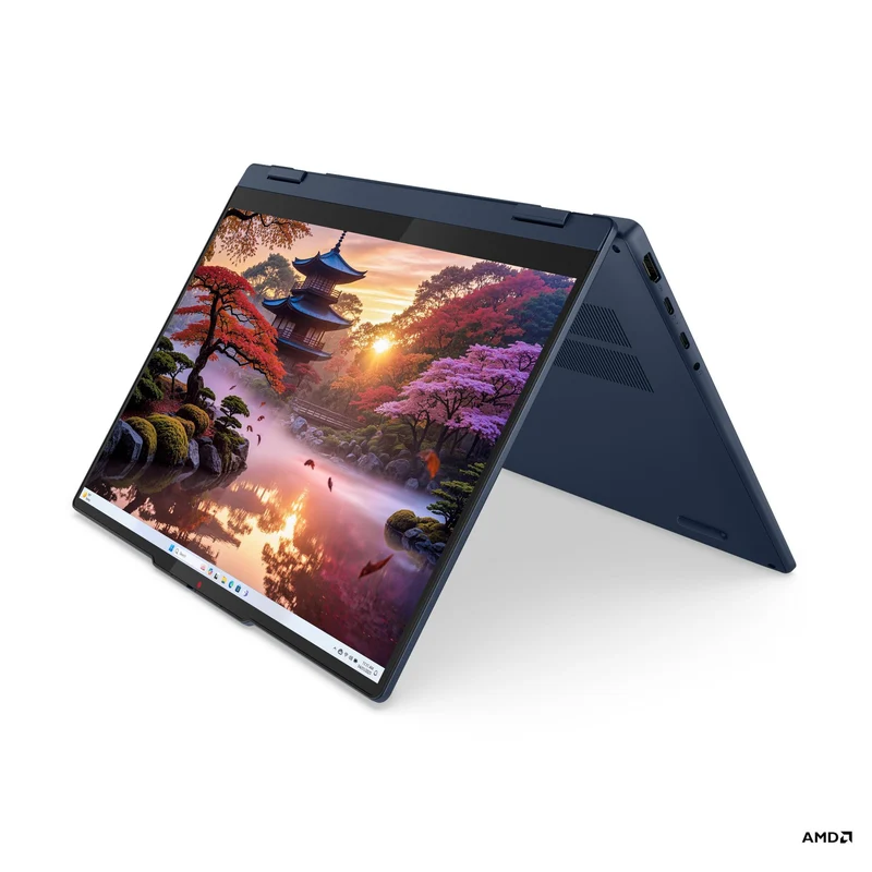 Lenovo IdeaPad 5 14AKP10 83KT005CPH 2-in-1 Laptop (Cosmic Blue) | 14" WUXGA (1920x1200) IPS | Ryzen AI 5 340 | 16GB RAM | 1TB SSD | AMD Radeon 840M Graphics | Windows 11 Home | MS Office Home 2024 + MS 365 Basic + Lenovo Backpack B210