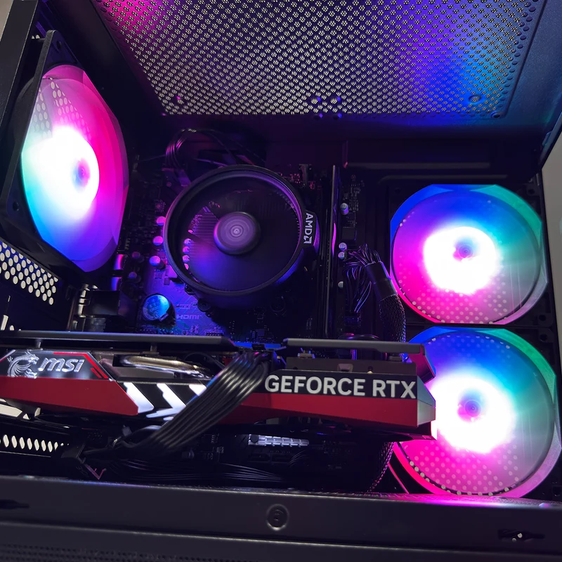 Alpha ERIS Black Desktop Gaming PC | AMD Ryzen 5 5500GT | 16GB RAM | 500GB SSD | RTX 4060 | Windows 11 Pro