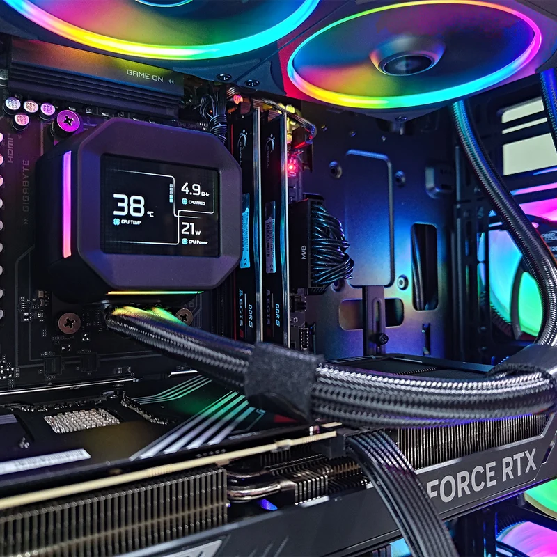 Optima Matrexx 55 Black Desktop Gaming PC | AMD Ryzen 7 9700X | 32GB RAM | 1TB SSD | RTX 5070 Ti | Windows 11 Pro