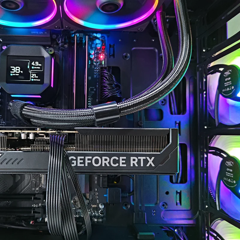 Optima Matrexx 55 Black Desktop Gaming PC | AMD Ryzen 7 9700X | 32GB RAM | 1TB SSD | RTX 5070 Ti | Windows 11 Pro
