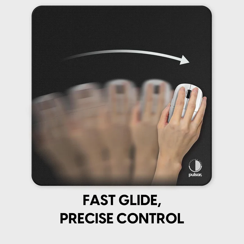 Pulsar Mercury Pro Mousepad - Jet Black (Soft Hybrid, XSoft Hybrid) (XL, XLSQ)