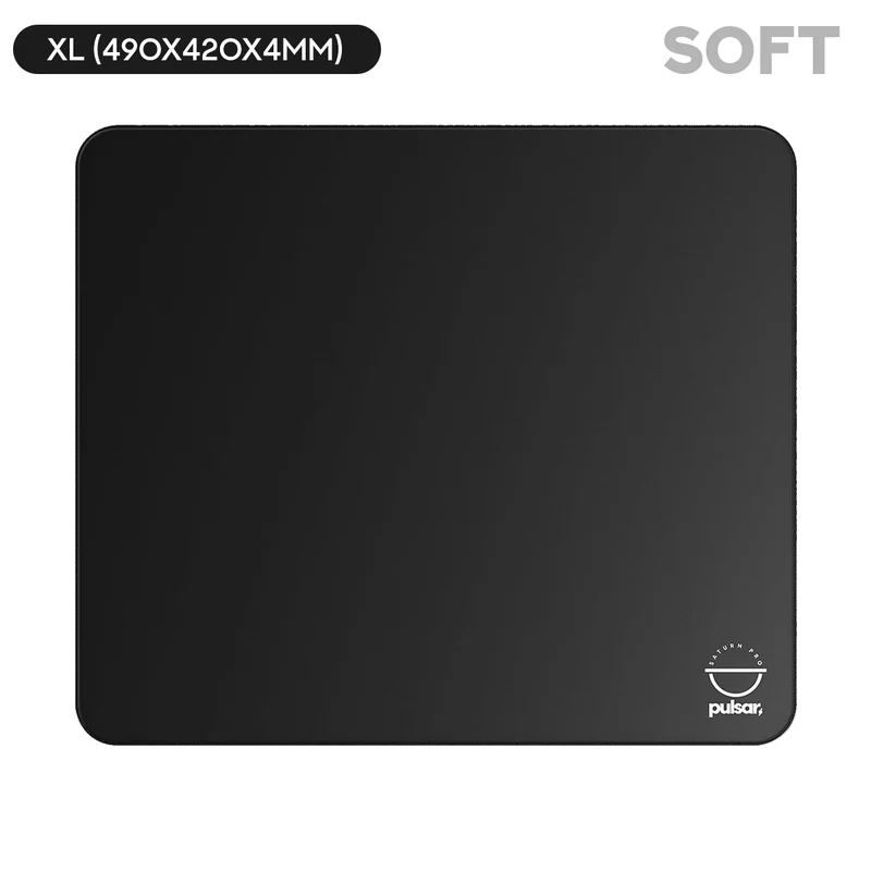 Pulsar Saturn Pro Mousepad - Jet Black (Firm Slow, Soft Slow) (XL, XLSQ)