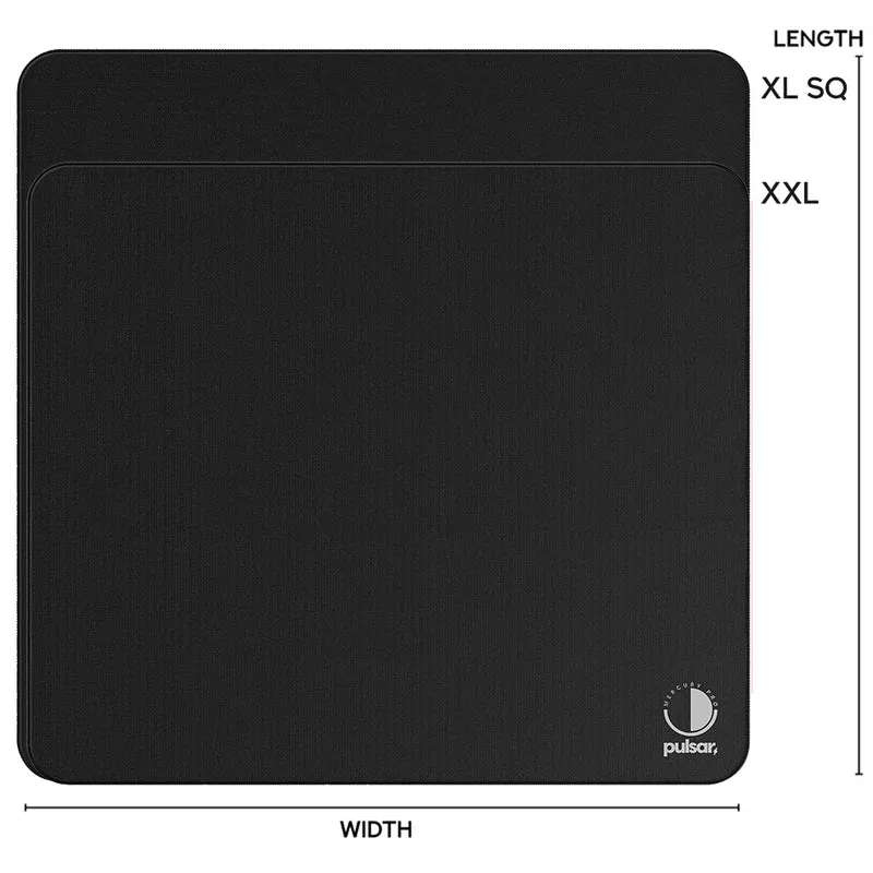 Pulsar Mercury Pro Mousepad - Jet Black (Soft Hybrid, XSoft Hybrid) (XL, XLSQ)