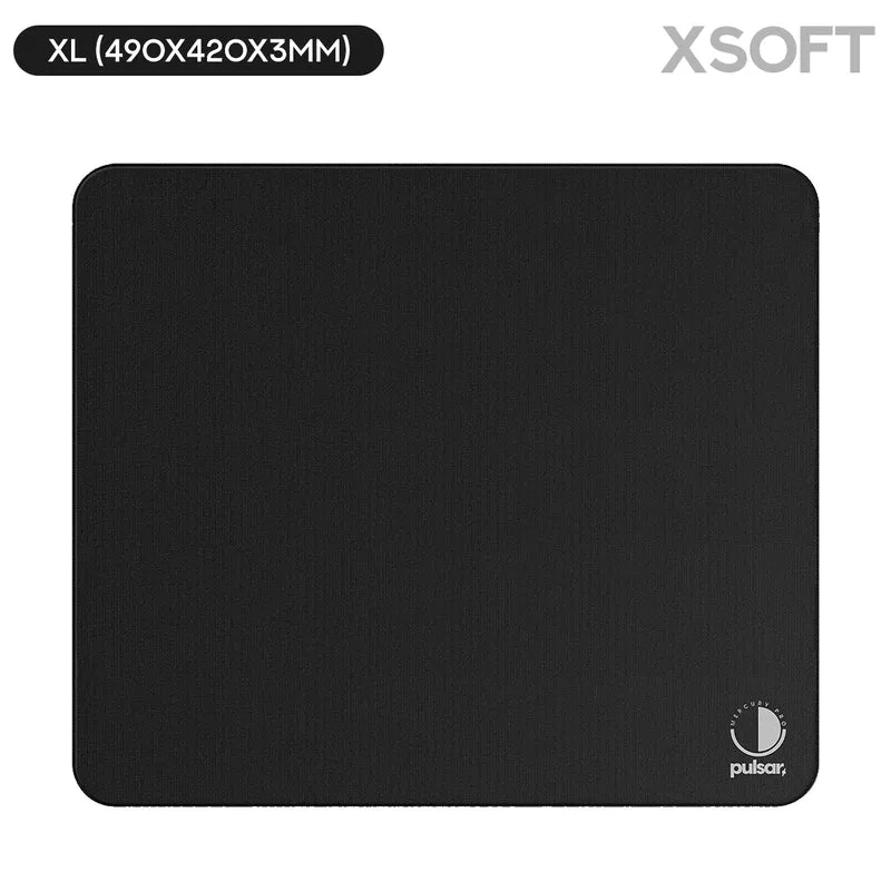 Pulsar Mercury Pro Mousepad - Jet Black (Soft Hybrid, XSoft Hybrid) (XL, XLSQ)