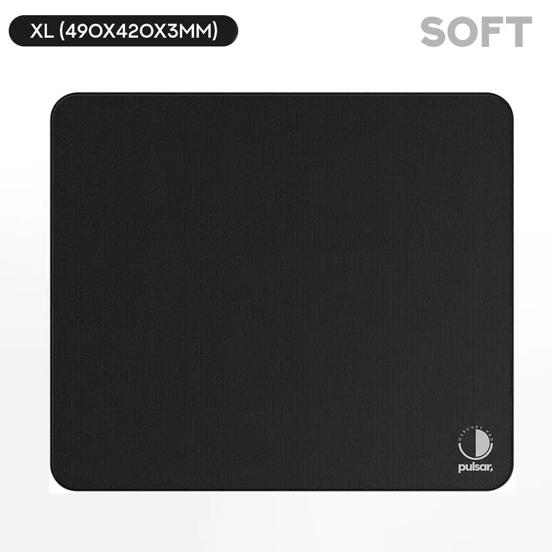 Pulsar Mercury Pro Mousepad - Jet Black (Soft Hybrid, XSoft Hybrid) (XL, XLSQ)