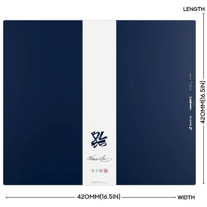 Pulsar Superglide 3 Premium Glass Mousepad XL (Bruce Lee 85th Anniversary Limited Edition - Navy) (SGPXBRCL8501)