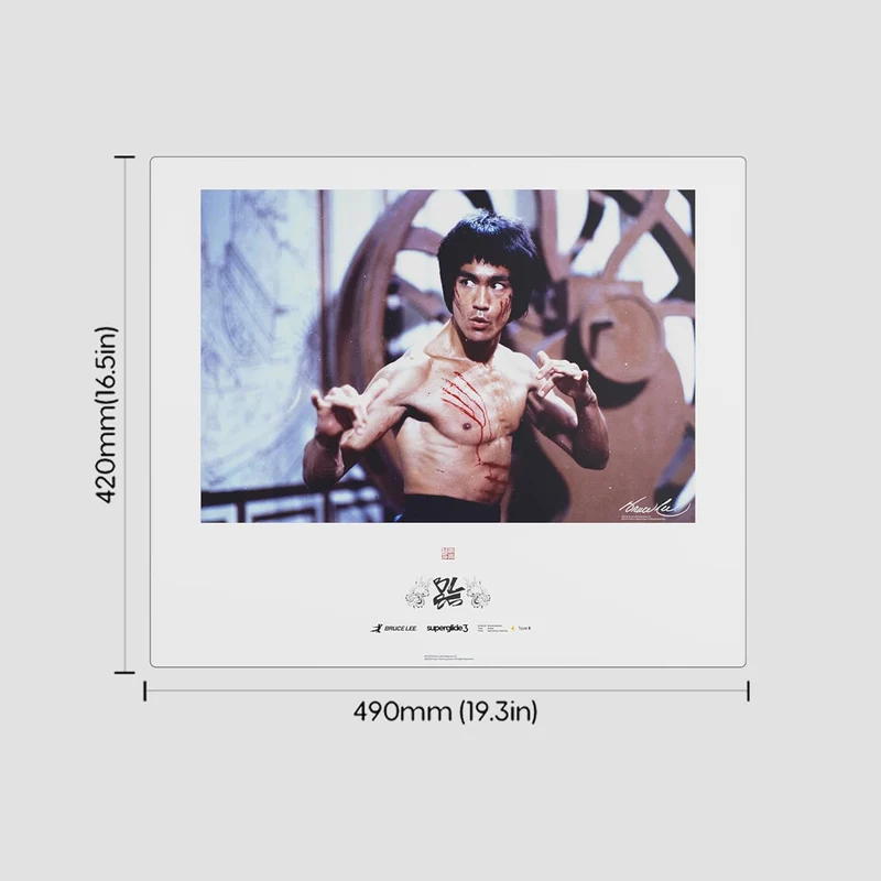 Pulsar Superglide 3 Premium Glass Mousepad XL (Bruce Lee 85th Anniversary Limited Edition - Bruce Lee image) (SGPXBRCL8502)