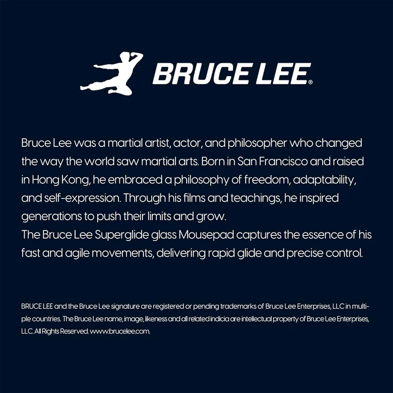 Pulsar Superglide 3 Premium Glass Mousepad XL (Bruce Lee 85th Anniversary Limited Edition - Bruce Lee image) (SGPXBRCL8502)