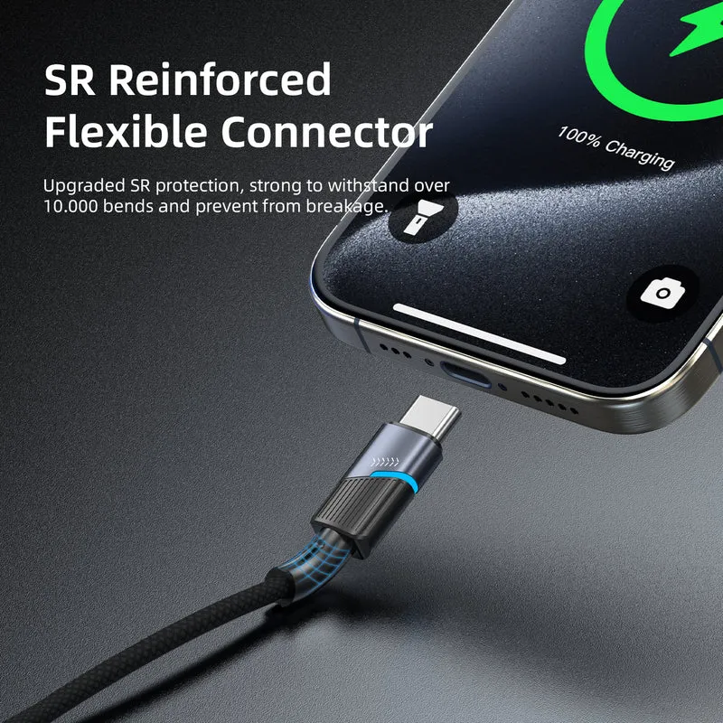 Vyvylabs Superb Series Fast Charging Cable USB to Type-C 3A 2M (Dark Grey) (VCJLUC2-GY)