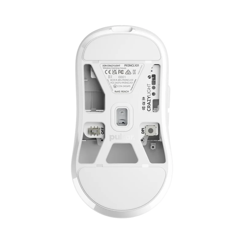 Pulsar X2N CrazyLight 8K Polling Rate eSports Gaming Mouse Size 1 (Jet Black, Uyuni White, Ocean)