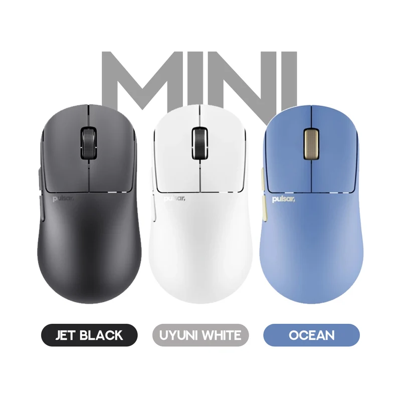 Pulsar X2N CrazyLight 8K Polling Rate eSports Gaming Mouse Size 1 (Jet Black, Uyuni White, Ocean)