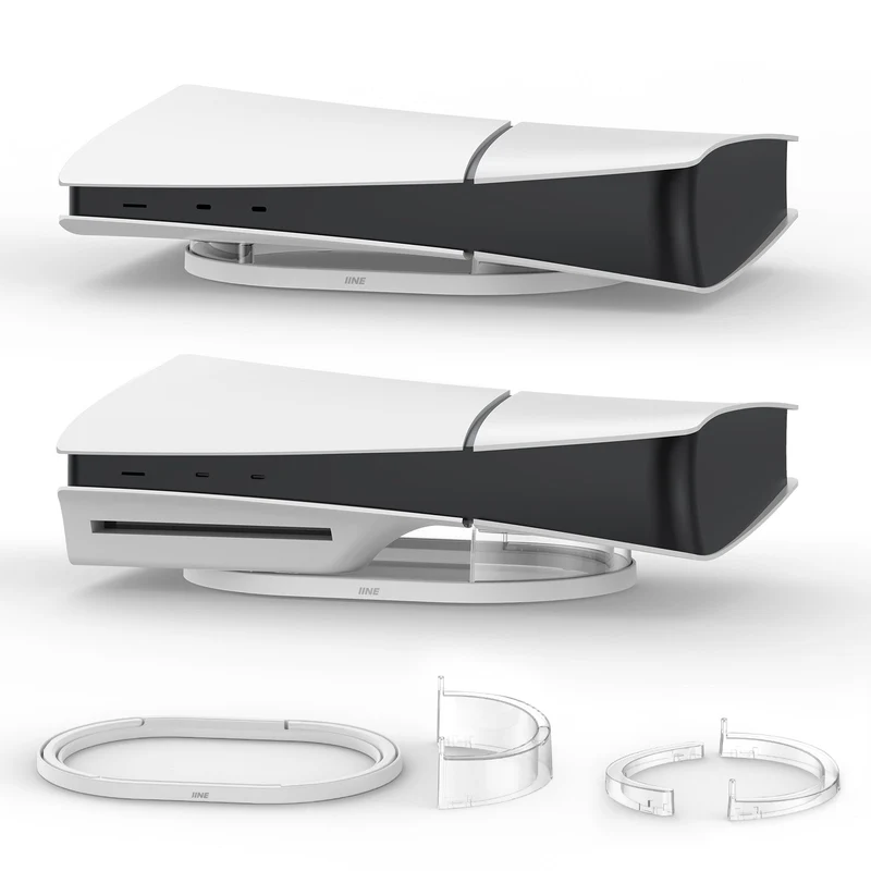 IINE Horizontal Stand for PS5 Slim (Transparent) (L985)