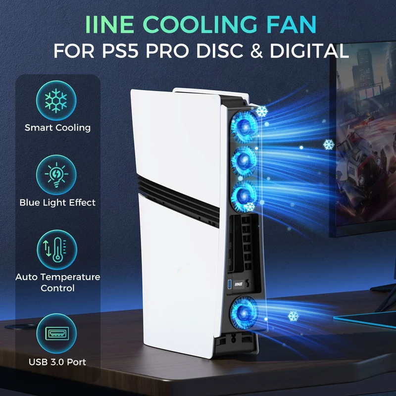 IINE Cooling Fan for PS5 Pro (L1108)