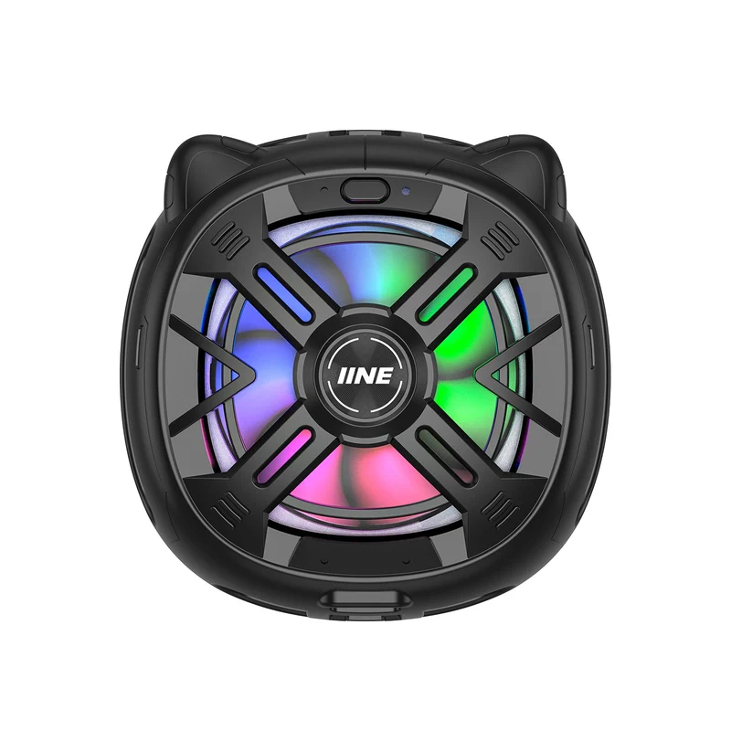 IINE Chill Meow Magnetic RGB Cooling Fan (Black, Silver) (L1060, L1059)