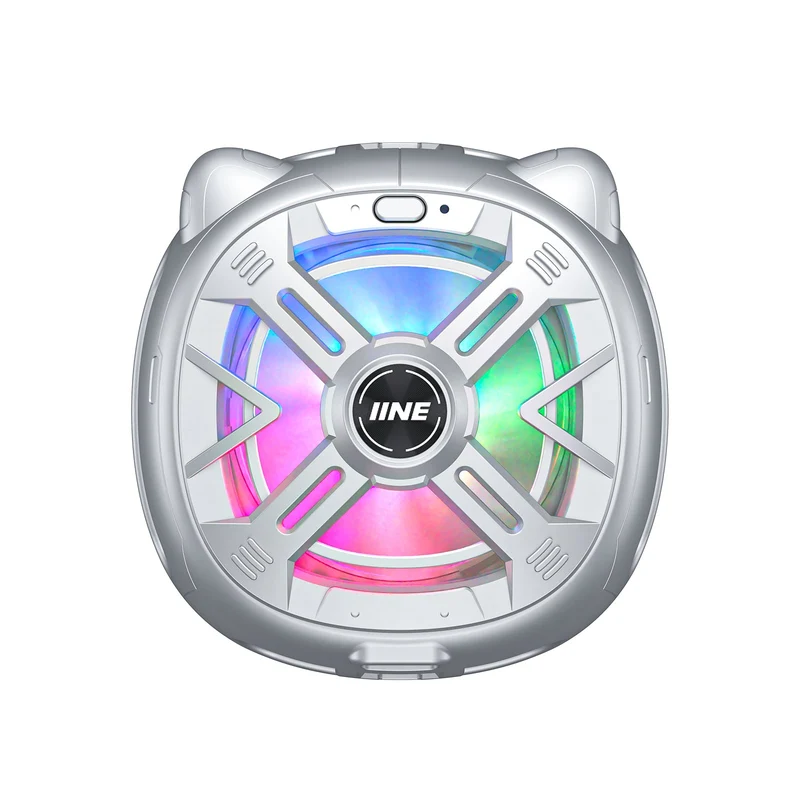 IINE Chill Meow Magnetic RGB Cooling Fan (Black, Silver) (L1060, L1059)