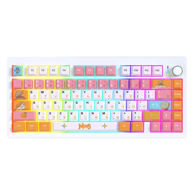 Fantech x One Piece MK921 Maxfit8 Tri-Mode Hot-Swappable Wireless Mechanical Keyboard (Brown Tactile Switch) (Nami)