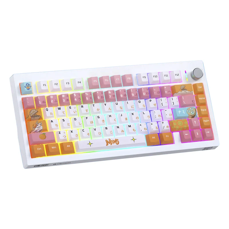 Fantech x One Piece MK921 Maxfit8 Tri-Mode Hot-Swappable Wireless Mechanical Keyboard (Brown Tactile Switch) (Nami)