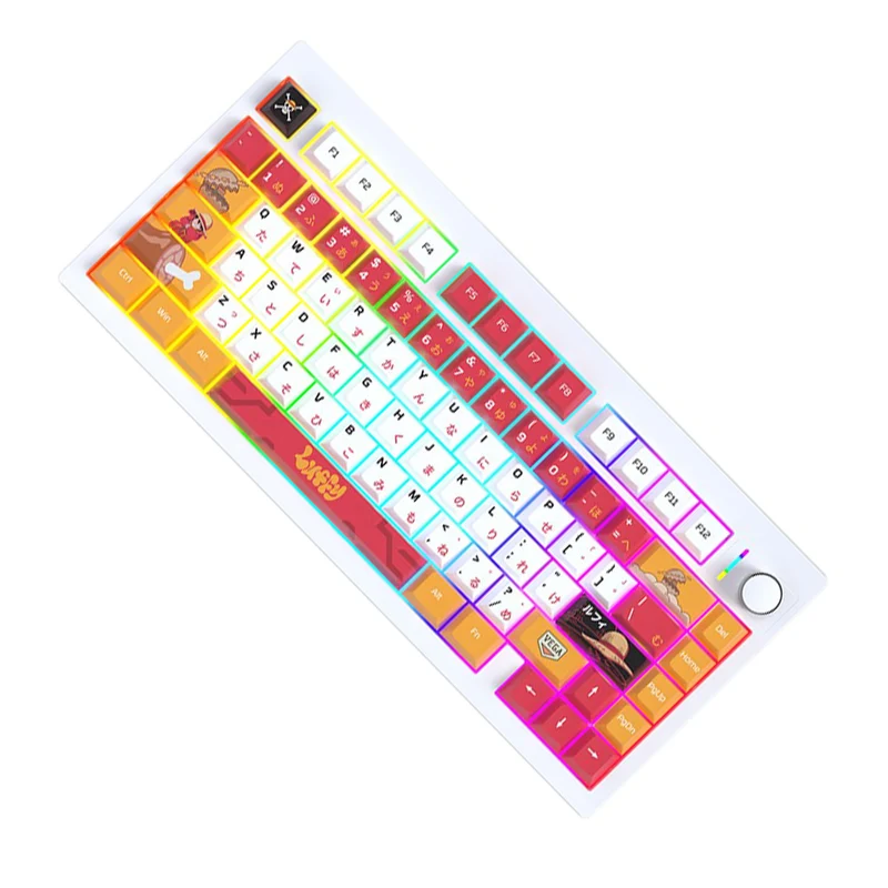 Fantech x One Piece MK921 Maxfit8 Tri-Mode Hot-Swappable Wireless Mechanical Keyboard (Brown Tactile Switch) (Luffy)
