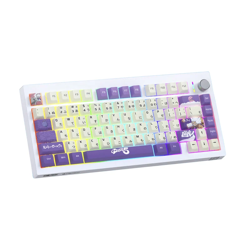 Fantech x One Piece MK921 Maxfit8 Tri-Mode Hot-Swappable Wireless Mechanical Keyboard (Brown Tactile Switch) (Luffy Gear 5)