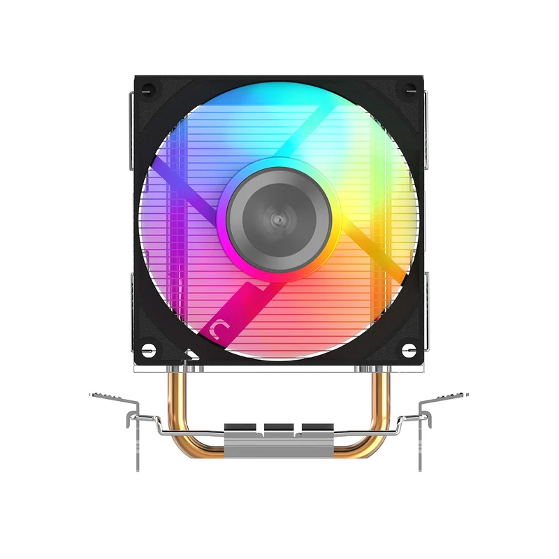 Sama X20 Compact Single Tower CPU Cooler with Metal Finish & RGB Fan (Black) (X20-XXWNYX0X-G)