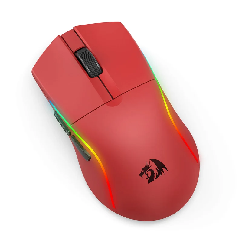Redragon Deicide Lite RGB Tri-Mode 10000DPI Ultra Lightweight Gaming Mouse (Black, Red, White)