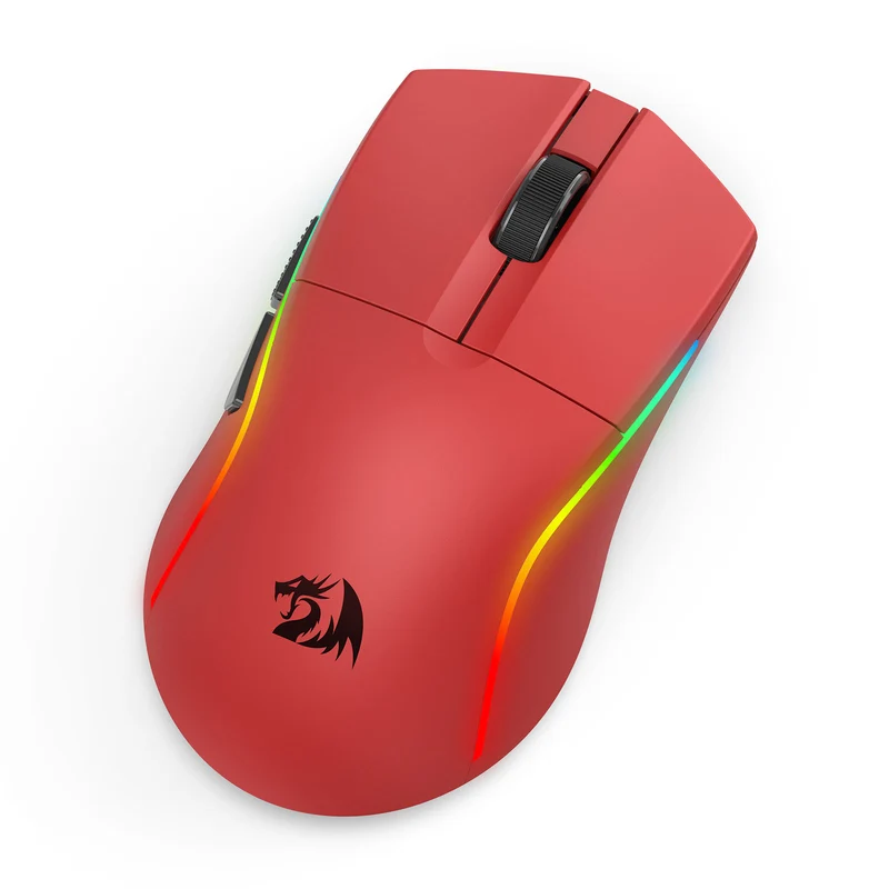 Redragon Deicide Lite RGB Tri-Mode 10000DPI Ultra Lightweight Gaming Mouse (Black, Red, White)