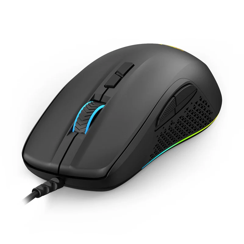 Redragon Stormrage Air M718 12800DPI Ergonomic Wired Gaming Mouse (Black)
