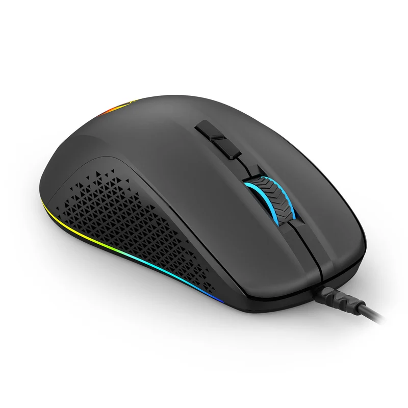 Redragon Stormrage Air M718 12800DPI Ergonomic Wired Gaming Mouse (Black)