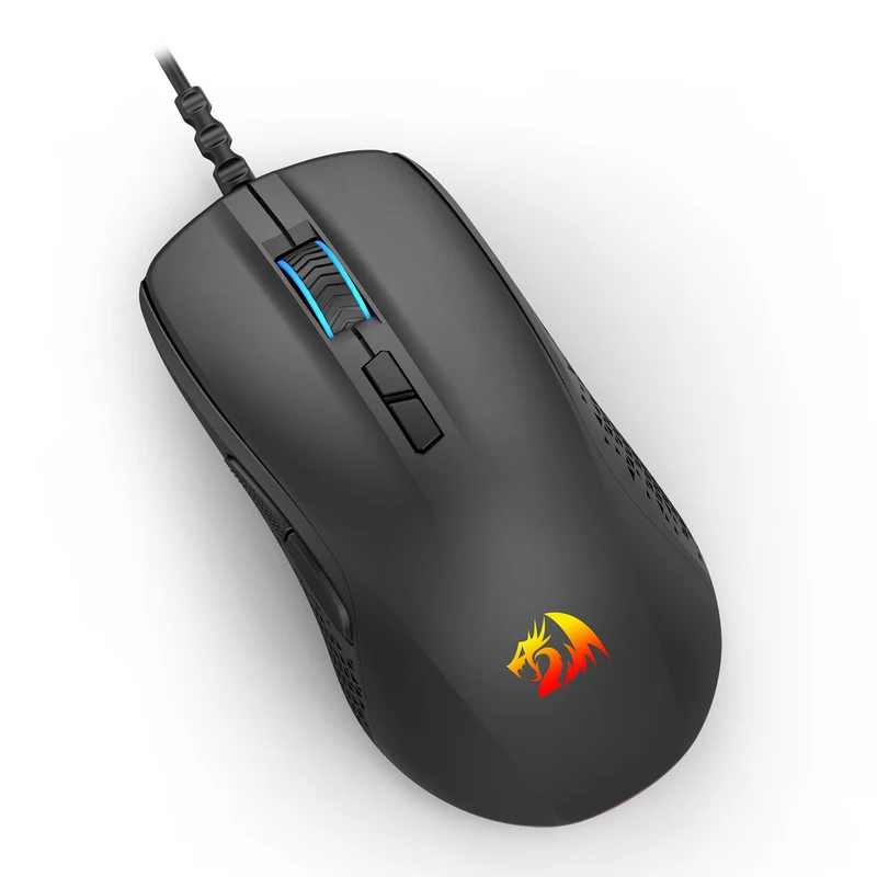Redragon Stormrage Air M718 12800DPI Ergonomic Wired Gaming Mouse (Black)