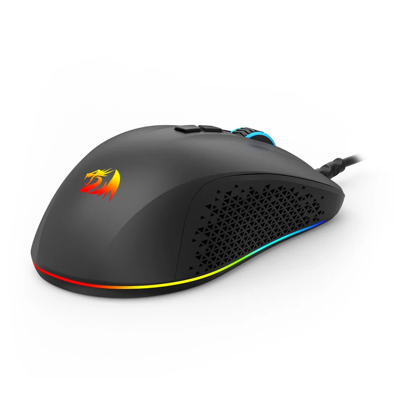 Redragon Stormrage Air M718 12800DPI Ergonomic Wired Gaming Mouse (Black)
