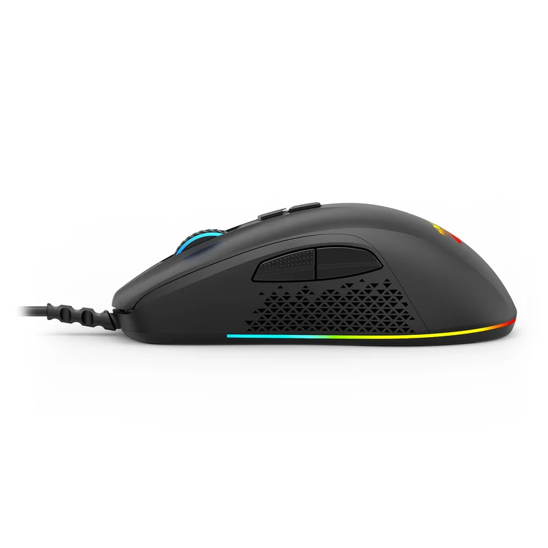 Redragon Stormrage Air M718 12800DPI Ergonomic Wired Gaming Mouse (Black)