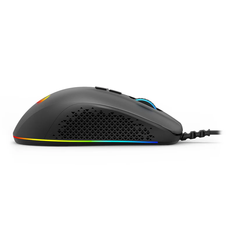 Redragon Stormrage Air M718 12800DPI Ergonomic Wired Gaming Mouse (Black)